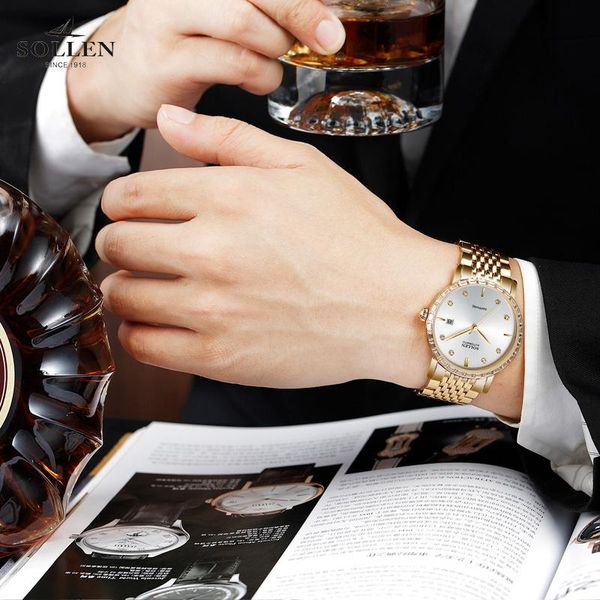 brand men's watch automatic mechanical diamond display dial steel band calendar sapphire mirror wristwatches, Slivery;brown
brand men's watch automatic mechanical diamond display dial steel band calendar sapphire mirror wristwatches, Slivery;brown