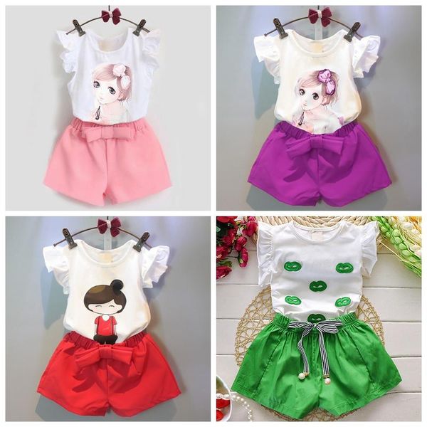 clothing sets girls cute print casual summer clothes suits +shorts pants 2pcs outfit infant children kids costume, White
clothing sets girls cute print casual summer clothes suits +shorts pants 2pcs outfit infant children kids costume, White