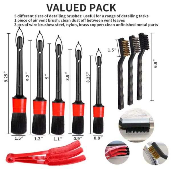 car interior details brush 9 sets of beauty cleaning air conditioning outlet sponge
car interior details brush 9 sets of beauty cleaning air conditioning outlet sponge