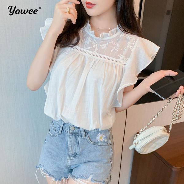 women's blouses & shirts summer fashion chiffon solid women blouse shirt blusas short sleeves stand collar women' clothing plus si, White
women's blouses & shirts summer fashion chiffon solid women blouse shirt blusas short sleeves stand collar women' clothing plus si, White