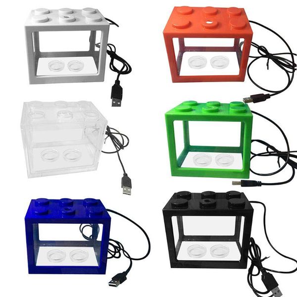 aquariums usb mini aquarium fish tank with led lamp light home office desktea table decoration accessories
aquariums usb mini aquarium fish tank with led lamp light home office desktea table decoration accessories