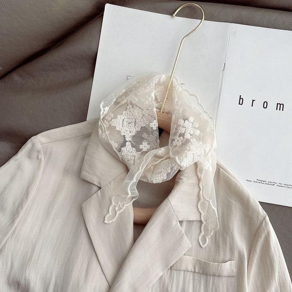 scarves temperament lace flower silk scarf women triangle wild bib spring hairband 6 colors, Blue;gray
scarves temperament lace flower silk scarf women triangle wild bib spring hairband 6 colors, Blue;gray