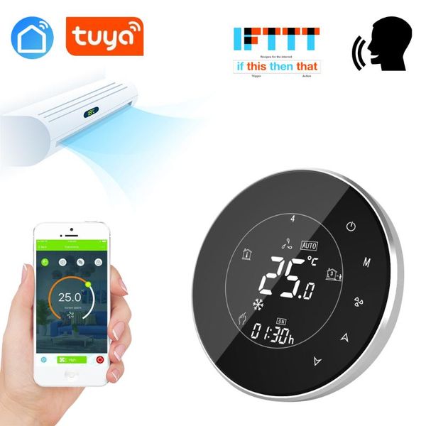 smart home control tuya app 4 pipe wifi central air conditioner thermostat temperature controller 3 speed fan coil unit
smart home control tuya app 4 pipe wifi central air conditioner thermostat temperature controller 3 speed fan coil unit