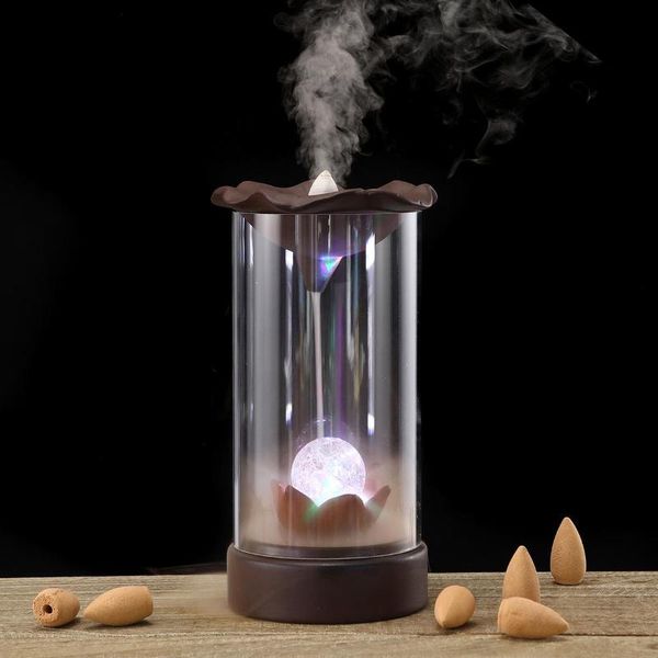 fragrance lamps buddhist decor ceramic smoke backflow censer and 10 cones glass cover indoor incense burner sandalwood holder orna
fragrance lamps buddhist decor ceramic smoke backflow censer and 10 cones glass cover indoor incense burner sandalwood holder orna