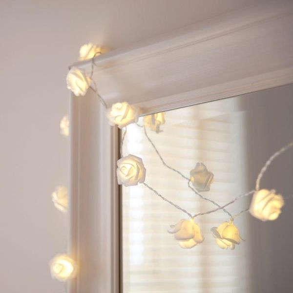 warm white rose flower fairy string lights 6.5 feet cable battery powered for valentine's, wedding, bedroom, indoor decor novelty items
warm white rose flower fairy string lights 6.5 feet cable battery powered for valentine's, wedding, bedroom, indoor decor novelty items