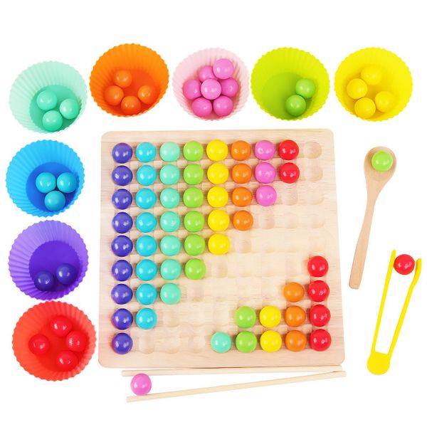 Montessori wooden games Rainbow Toy fine motor skills Beads Board Games Toy Rainbow Clip Beads Puzzle Montessori Toy 2 years
Montessori wooden games Rainbow Toy fine motor skills Beads Board Games Toy Rainbow Clip Beads Puzzle Montessori Toy 2 years