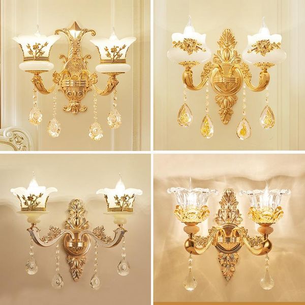 wall lamps european luxury crystal lamp used for living room background bedroom bedside aisle corridor el e14 light
wall lamps european luxury crystal lamp used for living room background bedroom bedside aisle corridor el e14 light