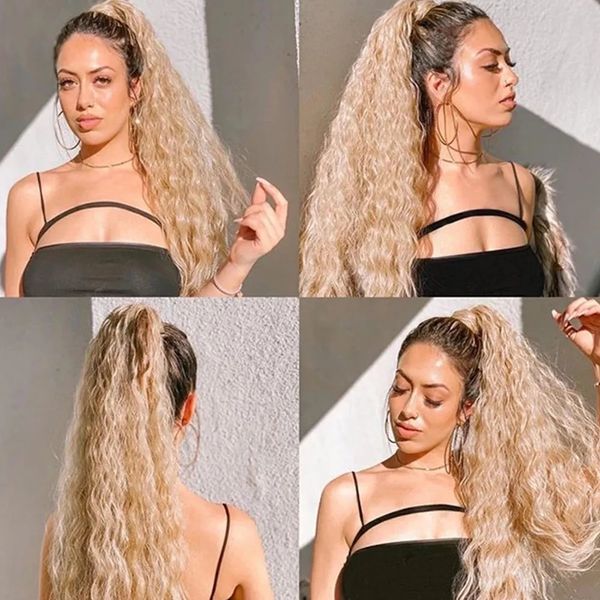 2022 women classical curly wavy ponytail hair extensions amzbook long afro pieces 22 inches, Black
2022 women classical curly wavy ponytail hair extensions amzbook long afro pieces 22 inches, Black