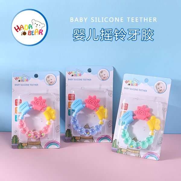 new baby accessories baby bell teether teething rod baby rattle teether silicone chews appease toys
new baby accessories baby bell teether teething rod baby rattle teether silicone chews appease toys