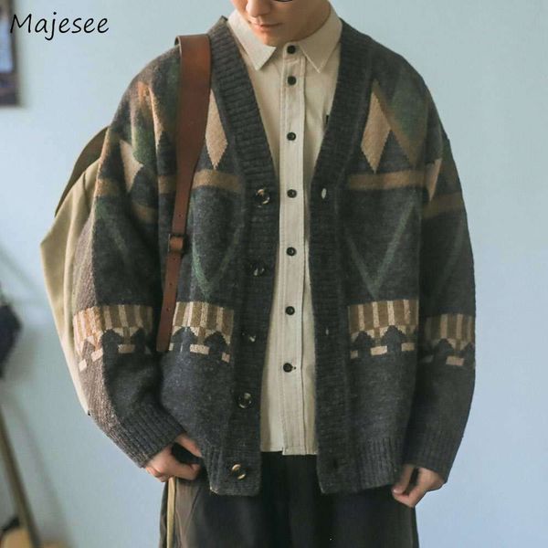 men cardigan autumn male outwear mens sweaters v-neck argyle retro japanese trendy all-match casual cozy ulzzang preppy chic ins, Black
men cardigan autumn male outwear mens sweaters v-neck argyle retro japanese trendy all-match casual cozy ulzzang preppy chic ins, Black