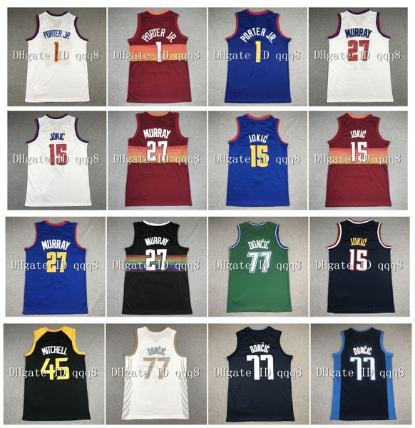 nikola jamal 27 murray 15 jokic jersey michael 1 porter jr. donovan 45 mitchell luka ncaa 77 doncic stitching college basketball jerseys, Black
nikola jamal 27 murray 15 jokic jersey michael 1 porter jr. donovan 45 mitchell luka ncaa 77 doncic stitching college basketball jerseys, Black