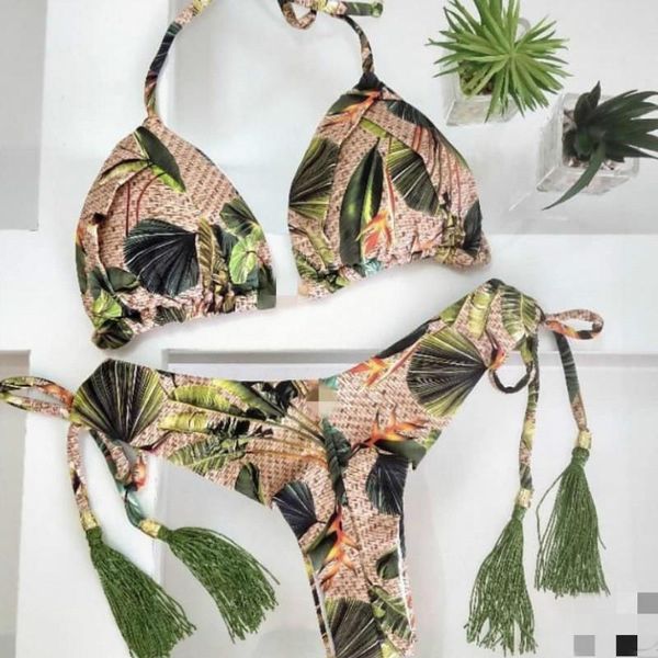 women's swimwear 2021 tassel print one-piece swimsuit push-up bikini open back women, White;black
women's swimwear 2021 tassel print one-piece swimsuit push-up bikini open back women, White;black