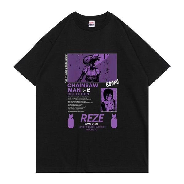 men's t-shirts japan anime chainsaw man reze tshirt men women manga graphic tees fashion cartoon pochita makima t-shirt male, White;black
men's t-shirts japan anime chainsaw man reze tshirt men women manga graphic tees fashion cartoon pochita makima t-shirt male, White;black