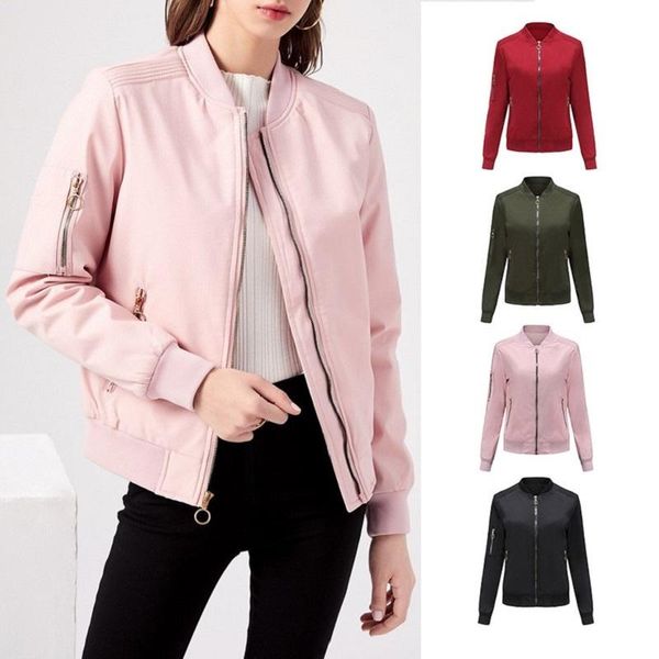 women's jackets woman casual stand collar fashion solid color zipper thin cotton coat streetwear outwear windbreaker elegant, Black;brown
women's jackets woman casual stand collar fashion solid color zipper thin cotton coat streetwear outwear windbreaker elegant, Black;brown