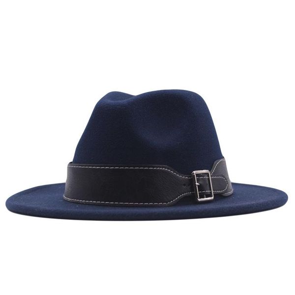 wide brim hats women men wool fedora hat with leather ribbon gentleman elegant lady winter autumn jazz panama sombrero cap, Blue;gray
wide brim hats women men wool fedora hat with leather ribbon gentleman elegant lady winter autumn jazz panama sombrero cap, Blue;gray