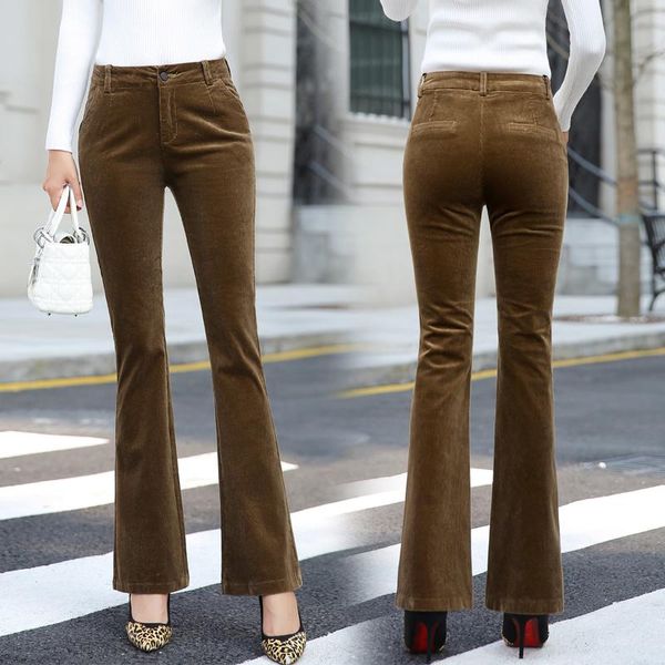 women's pants & capris fashion corduroy plus velvet warm bell-bottom autumn and winter high waist was thin trousers thick casual, Black;white
women's pants & capris fashion corduroy plus velvet warm bell-bottom autumn and winter high waist was thin trousers thick casual, Black;white