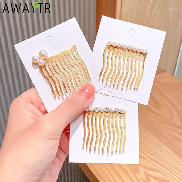 women vintage pearls crystals gold simple hair combs elegant clips headband hairpins fashion accessories1
women vintage pearls crystals gold simple hair combs elegant clips headband hairpins fashion accessories1