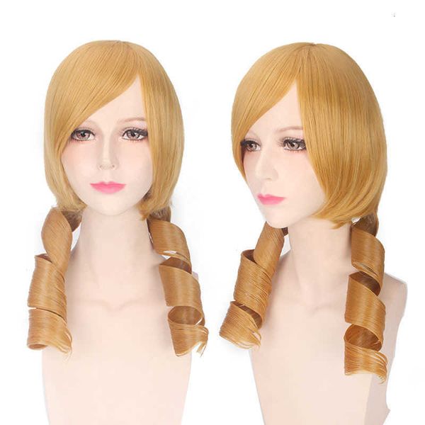 master shengda cosplay magic girl xiaoyua mamei golden curly hair cos animation wig 245, Black
master shengda cosplay magic girl xiaoyua mamei golden curly hair cos animation wig 245, Black
