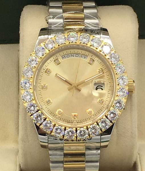 2021 men's watch, exquisite luxury diamond plate, all gold stainless steel, double calendar, multicolor, swimming sapphire mirror, Slivery;brown
2021 men's watch, exquisite luxury diamond plate, all gold stainless steel, double calendar, multicolor, swimming sapphire mirror, Slivery;brown