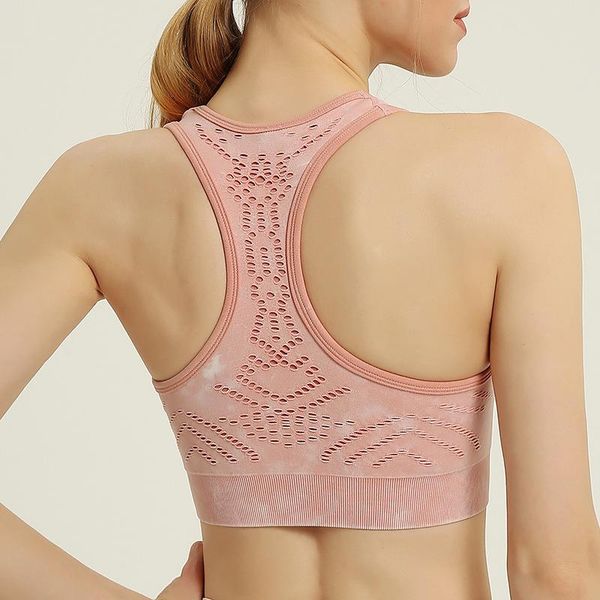 ladies washed seamless sports bra pink yoga wear gym shockproof gathering back fitness running mesh underwear 4 colors outfit
ladies washed seamless sports bra pink yoga wear gym shockproof gathering back fitness running mesh underwear 4 colors outfit