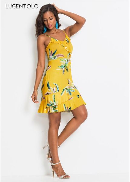 summer women dress floral printed sleeveless v-neck spaghetti strap ruffles casual beach female short lugentolo dresses, Black;gray
summer women dress floral printed sleeveless v-neck spaghetti strap ruffles casual beach female short lugentolo dresses, Black;gray