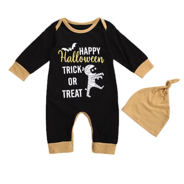 halloween jumpsuits o-neck long-sleeves rompers with cartoon bat zombie printing + solid-color hat for toddler boy, Blue
halloween jumpsuits o-neck long-sleeves rompers with cartoon bat zombie printing + solid-color hat for toddler boy, Blue