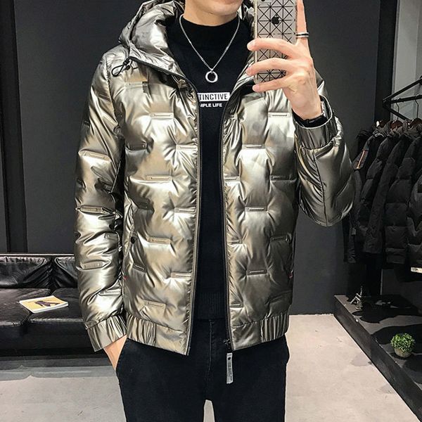 glossy lightweight down jacket men's short winter new trend of thick warm hooded tide brand, Black
glossy lightweight down jacket men's short winter new trend of thick warm hooded tide brand, Black
