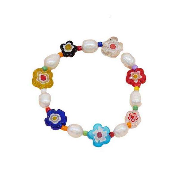 2021 glass flower bracelet minority design color beaded summer pearl girl bracelet, Golden;silver
2021 glass flower bracelet minority design color beaded summer pearl girl bracelet, Golden;silver