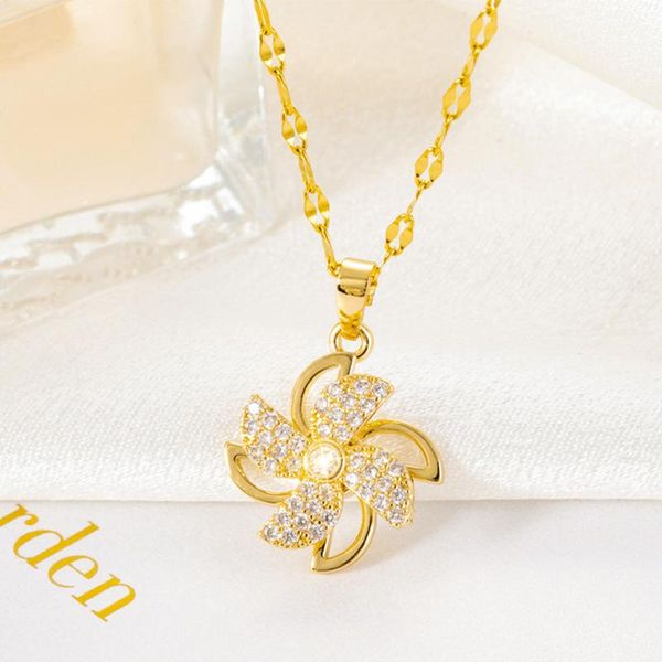pendant necklaces stainless steel jewelry windmill neck chain for women korea fashion female wholesale items, Silver
pendant necklaces stainless steel jewelry windmill neck chain for women korea fashion female wholesale items, Silver