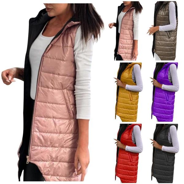 women's vests fashion winter vest women hooded plus size warm jacket long parka sleeveless zipper outwear waistcoat, Black;white
women's vests fashion winter vest women hooded plus size warm jacket long parka sleeveless zipper outwear waistcoat, Black;white