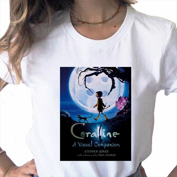 summer coraline print casual women t shirt basis o collar white short sleeve shirt,drop ship
summer coraline print casual women t shirt basis o collar white short sleeve shirt,drop ship
