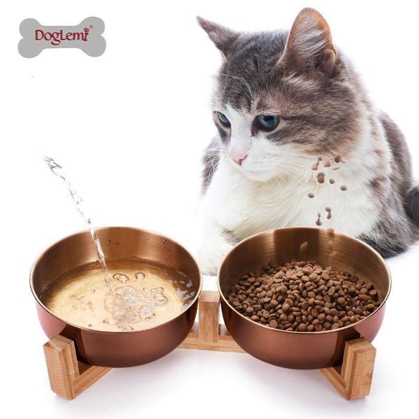 dog bowls & feeders pet feeding bowl stainless steel cat food with wood stand 15 degree slanted non-slip utensil container supplies
dog bowls & feeders pet feeding bowl stainless steel cat food with wood stand 15 degree slanted non-slip utensil container supplies