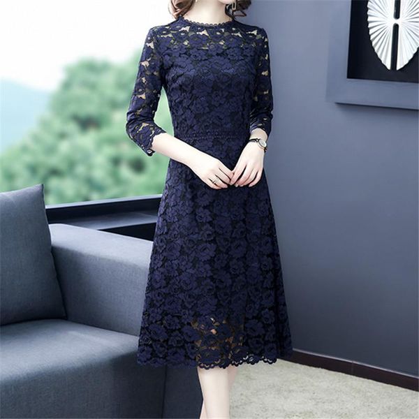 casual dresses women vintage round neck lace dress a-line autumn winter fashion party classic long sleeve mid, Black;gray
casual dresses women vintage round neck lace dress a-line autumn winter fashion party classic long sleeve mid, Black;gray