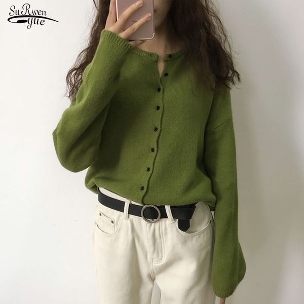 autumn solid women sweater cotton knit cardigan long sleeve o-neck sweaters loose chic office lady clothes pull femme 10325 210521, White
autumn solid women sweater cotton knit cardigan long sleeve o-neck sweaters loose chic office lady clothes pull femme 10325 210521, White