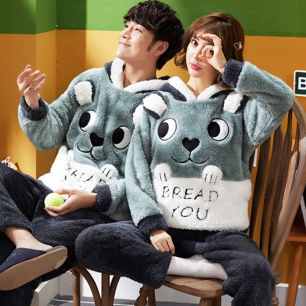 sleepwear winter couple thick with male hood define long sleeve cute pajamas of cartoons at home suit, Black;red
sleepwear winter couple thick with male hood define long sleeve cute pajamas of cartoons at home suit, Black;red