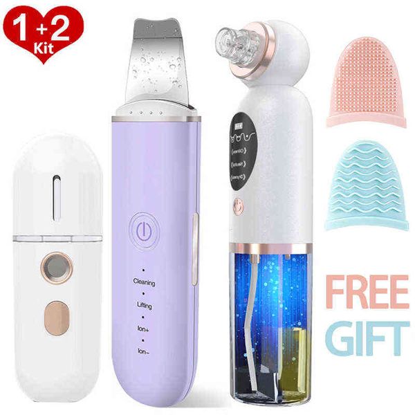 face care devices water cycle small bubble blackhead remover ultrasonic skin scrubber vibration spatula facial cavitation peeling 220211
face care devices water cycle small bubble blackhead remover ultrasonic skin scrubber vibration spatula facial cavitation peeling 220211