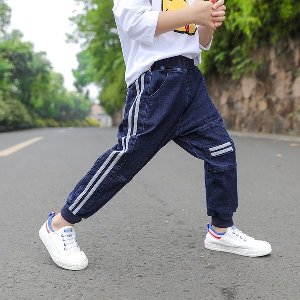ienens trend boys clothes slim straight jeans classic bottoms kids denim clothing long pants kids baby boy casual trousers, Blue
ienens trend boys clothes slim straight jeans classic bottoms kids denim clothing long pants kids baby boy casual trousers, Blue