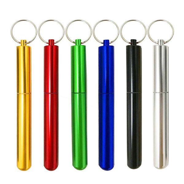 drinking straws creative 304 stainless steel straw outdoor portable suit three-section aluminum alloy storage tube
drinking straws creative 304 stainless steel straw outdoor portable suit three-section aluminum alloy storage tube