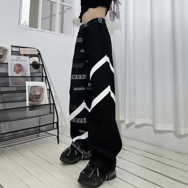 women's jeans houzhou hip hop baggy harajuku streetwear women wide leg denim trousers loose oversize korean fashion hippie pants casual, Blue
women's jeans houzhou hip hop baggy harajuku streetwear women wide leg denim trousers loose oversize korean fashion hippie pants casual, Blue