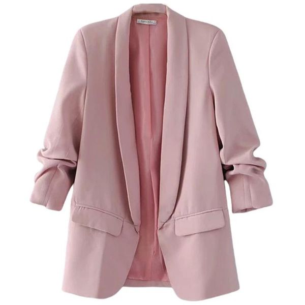 women's suits & blazers office lady blazer solid three quarter sleeve spring autumn women suit jacket pockets thin for female coat 2021, White;black
women's suits & blazers office lady blazer solid three quarter sleeve spring autumn women suit jacket pockets thin for female coat 2021, White;black