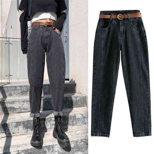 zhisilao straight harem jeans women with belt streetwear high waist denim pants stretch retro boyfriend plus size 210915, Blue
zhisilao straight harem jeans women with belt streetwear high waist denim pants stretch retro boyfriend plus size 210915, Blue