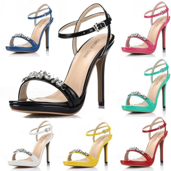 patent wedding party women shoes stiletto heel ankle strap crystal sandal plus size zapatos mujer 0640asl-a6 sandals, Black
patent wedding party women shoes stiletto heel ankle strap crystal sandal plus size zapatos mujer 0640asl-a6 sandals, Black