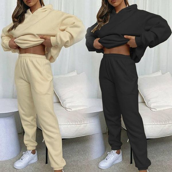 women's two piece pants 2021 solid color loose and thin hooded sweater casual trousers two-piece suit, White
women's two piece pants 2021 solid color loose and thin hooded sweater casual trousers two-piece suit, White