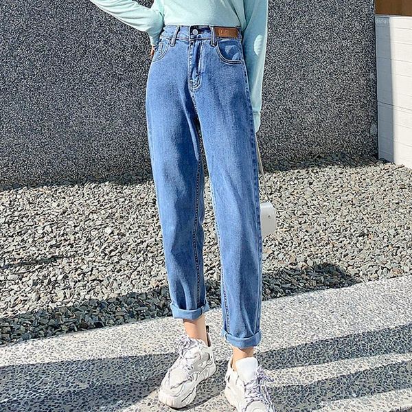 denim mom jeans woman 2021 high waisted ladies streetwear 3 colors cotton straight pants black autumn women clothing women's, Blue
denim mom jeans woman 2021 high waisted ladies streetwear 3 colors cotton straight pants black autumn women clothing women's, Blue