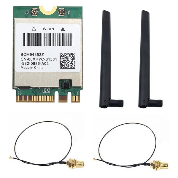 card with dual 6db antenna 1200mbps 5g/2.4g band bt4.0 m.2 ngff for hackintosh mac traffic light
card with dual 6db antenna 1200mbps 5g/2.4g band bt4.0 m.2 ngff for hackintosh mac traffic light