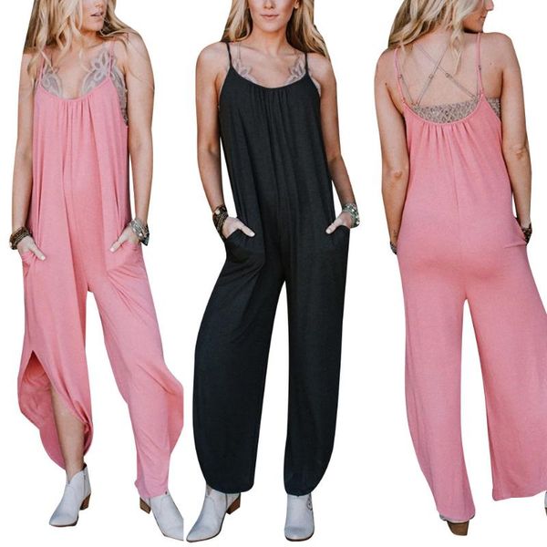 women's jumpsuits & rompers bb sleeveless romper backless split design solid color casual loose long jumpsuit (s//l/xl, Black;white
women's jumpsuits & rompers bb sleeveless romper backless split design solid color casual loose long jumpsuit (s//l/xl, Black;white