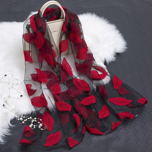 scarves women's scarf leaves and flower pattern long shawl spring autumn high-quality lady elegant hijab wraps w003, Blue;gray
scarves women's scarf leaves and flower pattern long shawl spring autumn high-quality lady elegant hijab wraps w003, Blue;gray