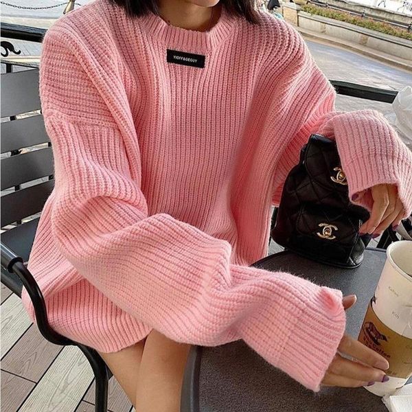 women's sweaters women pink casual simplee knitted pullover sweater fall winter fashion yellow oversized thick long harajuku jumpers of, White;black
women's sweaters women pink casual simplee knitted pullover sweater fall winter fashion yellow oversized thick long harajuku jumpers of, White;black