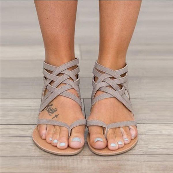 women sandals fashion gladiator for summer shoes female flat rome style cross tied 43, Black
women sandals fashion gladiator for summer shoes female flat rome style cross tied 43, Black