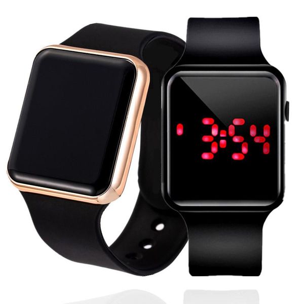 wristwatches women men digital watch sport silicone wristwatch women's watches electronic clock led ladies zegarek, Slivery;brown
wristwatches women men digital watch sport silicone wristwatch women's watches electronic clock led ladies zegarek, Slivery;brown